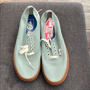 Vans Men's Mint Green Canvas Shoes